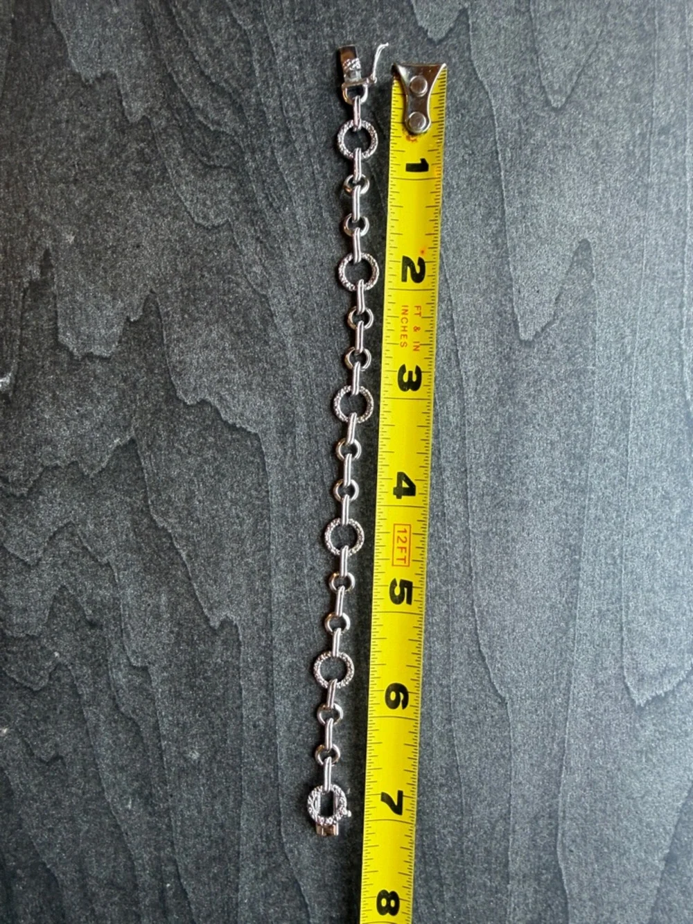 925 Silver Link Circle Bracelet - Women's Fashion Bracelet